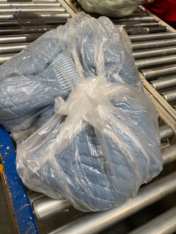 Photo 1 of Bedsure Blue Quilt Queen Size - Lightweight Soft Quilt Bedding Set for All Seasons, Bedspreads & Coverlets, Corduroy Pattern Quilt Set, 3 Pieces, 1 Quilt (90"x96") and 2 Pillow Shams (20"x26"+2") Blue Queen / Full