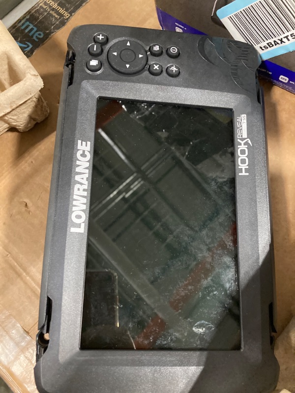 Photo 3 of Lowrance Hook Reveal 7 Inch Fish Finders with Transducer, Plus Optional Preloaded Maps 7 Splitshot, C-map Us Inland Maps Fish Finder + Fish Finder