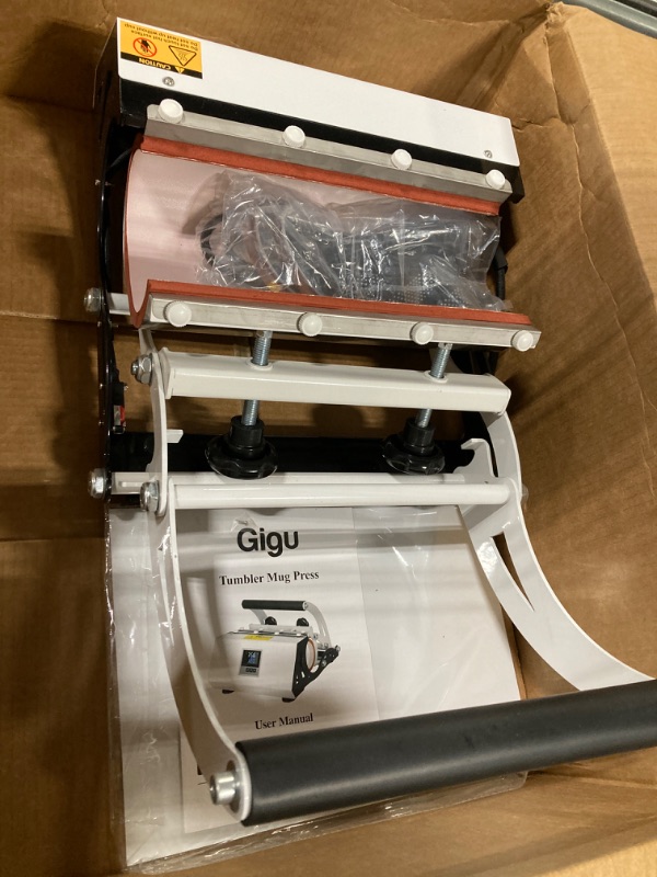 Photo 1 of Gigu Tumbler Heat Press Machine for 20oz-30oz Sublimation Blanks Tumblers Press, 11-16oz Mug Press with Sublimation Paper Heat Tape & Gloves, Coffee Mugs Cup Press Glass Water Bottle DIY Heat Transfer 