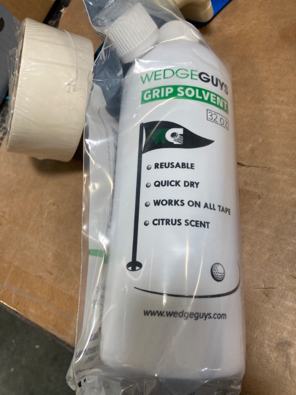 Photo 3 of )Wedge Guys Professional Golf Grip Tape Solvent for Regripping Golf Clubs | Golf Grip Solvent Solution for Easy Regripping and Golf Club Repair |
