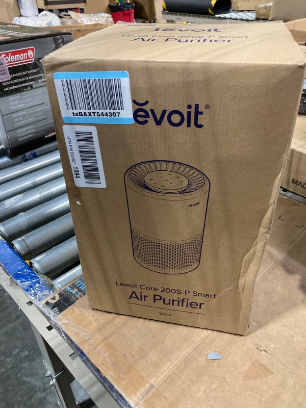 Photo 2 of LEVOIT Air Purifiers for Home Large Room, Smart WiFi Alexa Control, H13 True HEPA Filter for Allergies, Pets, Smoke, Dust, Pollen, Ozone Free, 24dB Quiet Cleaner for Bedroom, Core 200S, White Cream White