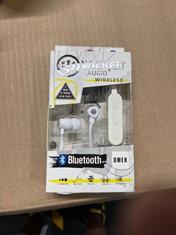 Photo 2 of Wicked Audio WIBT1755 Omen Bluetooth Earbud - White