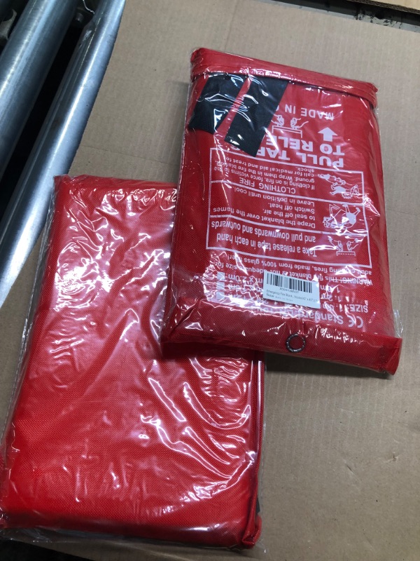 Photo 1 of Upgrade Emergency Fire Blanket, 1 Pack Fire Extinguisher Blanket, Fire Suppression Blanket, Flame Retardant Blanket Fire Safety Blanket for Home, Kitchen, School, Grill, Car, Office, Warehouse