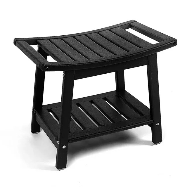 Photo 1 of **** MISSING HARDWARE****
Shower Benches for Inside Shower, Waterproof Shower Chair Seat for Spa Bathroom, Non-Slip/Handle/Indoor or Outdoor Use, Black
