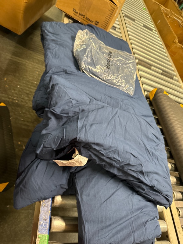 Photo 1 of 104inz96in navy blue mattress comforter set of 3 