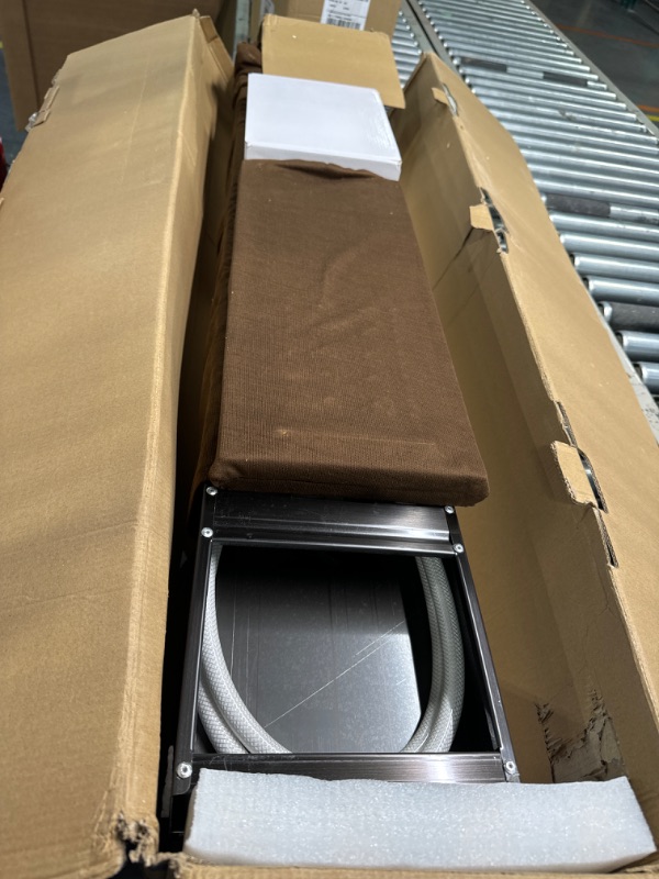 Photo 1 of MENATT LED Shower Panels Tower System, SUS304 Stainless Steel Bathroom Shower Panel System with 4 Body Jets, Rainfall, Waterfall, Handheld Shower, Tub Faucet (Black)