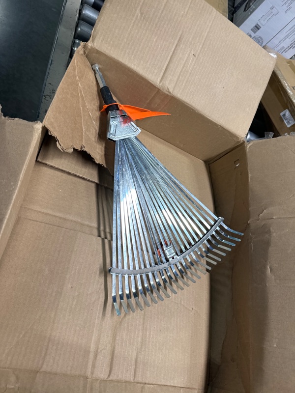 Photo 1 of 1 pcs orange/ stainless steel rake