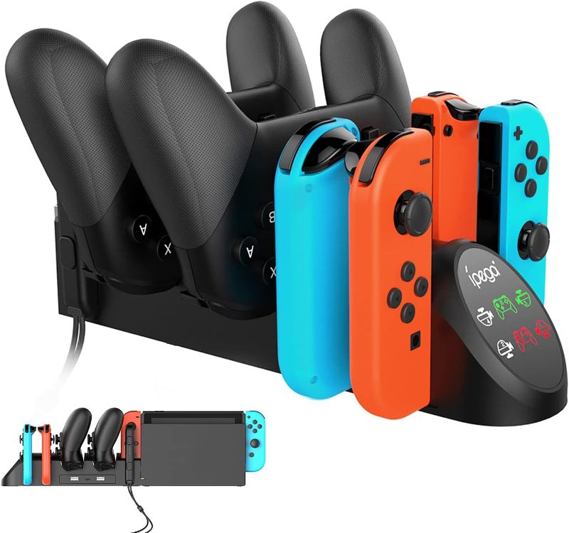 Photo 1 of Charging Dock Compatible with Nintendo Switch Pro Controllers and for Joy Cons & OLED Model for Joycon,Multifunction