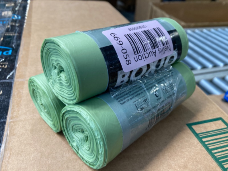 Photo 1 of 3 pack bundle of BOXIO - bio-degradable pack of 25 compostable bags perfect for Boxio - Toilet 1 Count (Pack of 25)