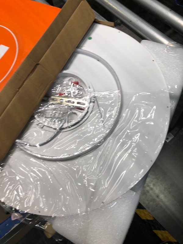 Photo 3 of ****USED**FOR PARTS ONLY***AS IS ALL SALES ARE FINAL**NO RETURNS*** TALOYA 18.2Inch LED Flush Mount Ceiling Light, 36W Dimmable Light Fixture, 3000K/4000K/6500K Selectable with Back Light, White Round LED Ceiling Light for Living room,Office with Memory F