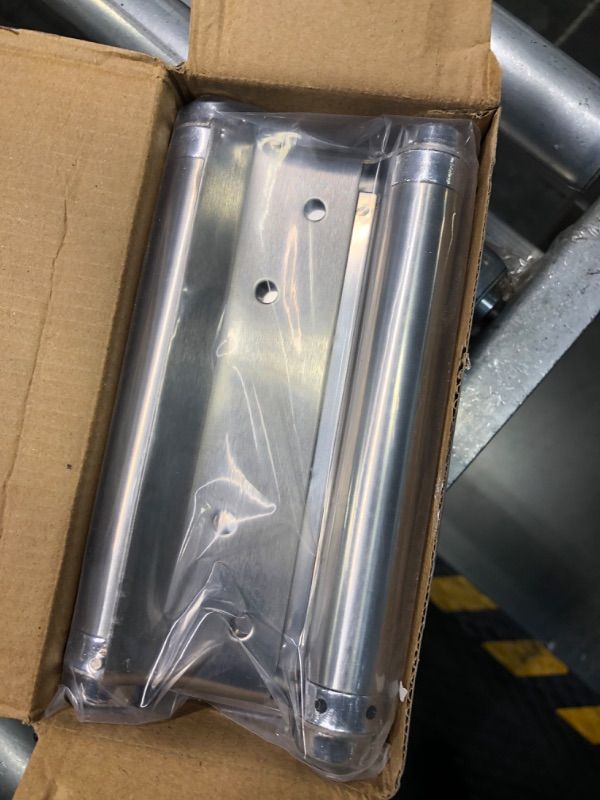 Photo 1 of 6"Double Action Spring Hinges 6inch Stainless Steel Self Closing Hinges Double Door Hinges for Cafe Saloon Pub Swinging Doors, Including Pins and Screws, 2-Pack1