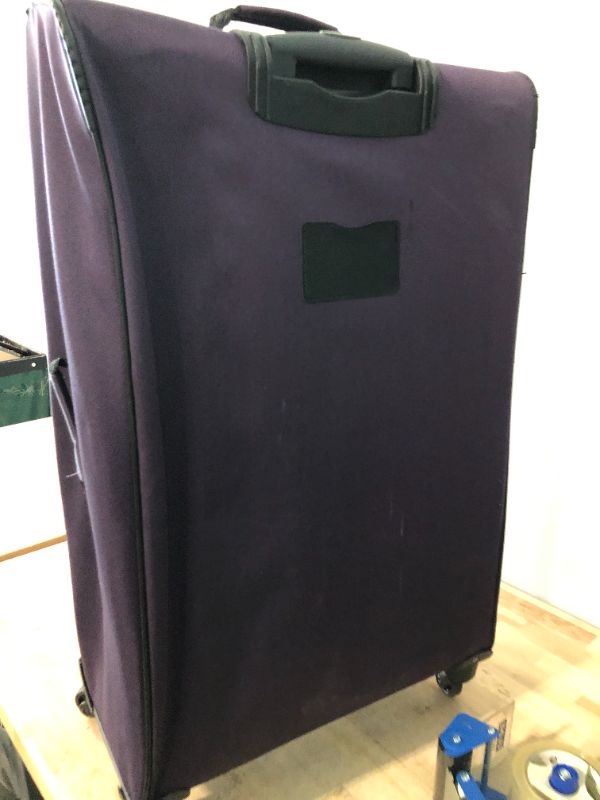 Photo 6 of ****USED**NEED TO BE CLEANED** U.S. Traveler Rio Lightweight Carry-On Suitcase 28" Softside Expandable Design, Durable, Business and Travel, Purple, Set