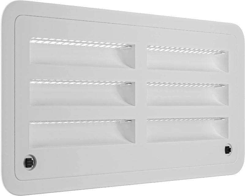 Photo 1 of  RV 20" Refrigerator Upper/Lower Side Wall Vent with Mesh Insect Screens for Campers Trailers (White)