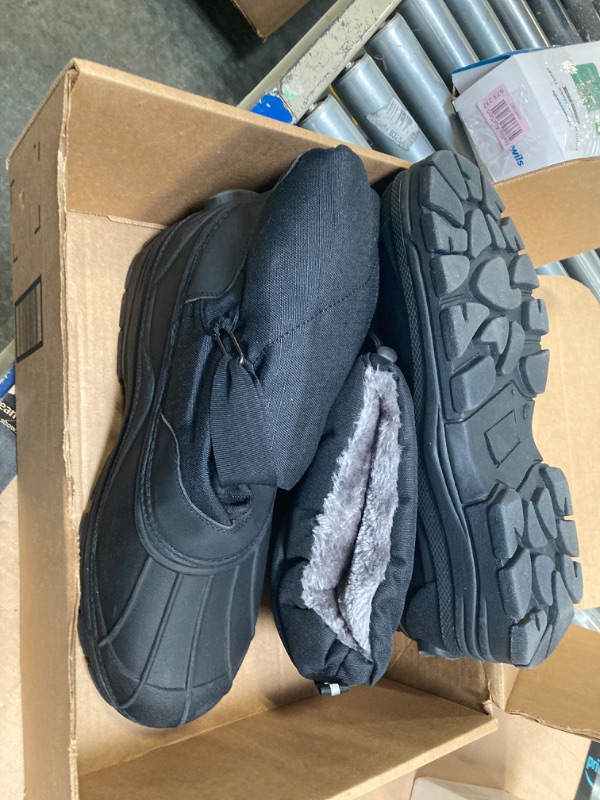 Photo 1 of ALEADER Men's Winter Waterproof Insulated Shell Warm Inner Comfortable Outdoor Snow Boots 13 Black/Buckle