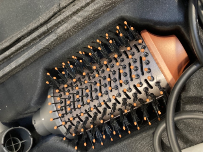 Photo 3 of ****USED** Hair Dryer Brush, webeauty 5 in 1 One Step Professional Hot Air Brush set for Fast Drying, Curling Drying, Straightening Combing, hair styler [Ceramic Coating] [Negative Ion] 110000 RPM (Grey+Gold)