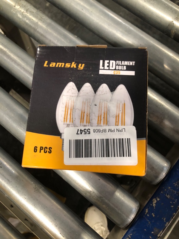 Photo 2 of ****USED** E14 LED Bulb European Base 4W LED Chandelier Light Bulbs Dimmable 40W 195000K Daylight White,Frosted Glass Decorative Bulb,6 Pack