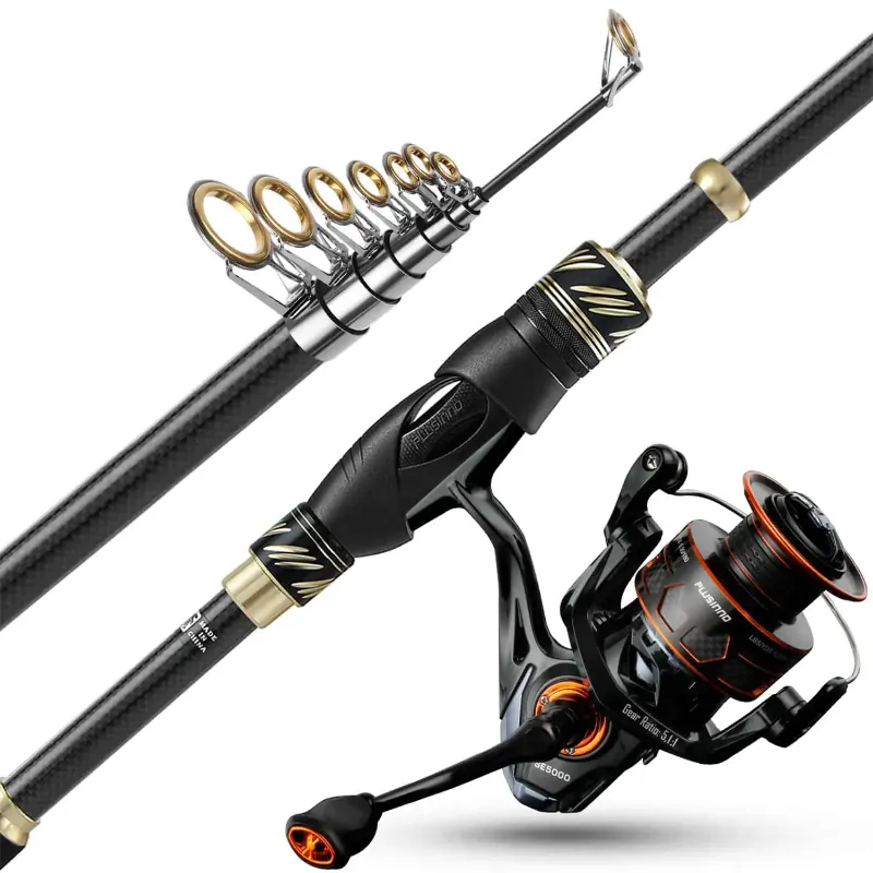 Photo 1 of ****ONLY ROD**** PLUSINNO Eagle Hunting ? Telescopic Fishing Rods and Reel Combo 7 FT
