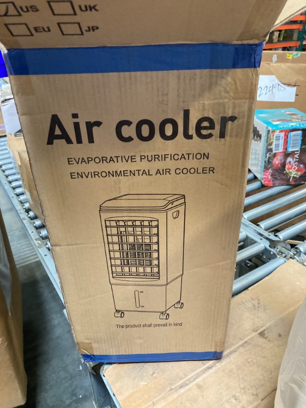 Photo 2 of ****USED** Portable Air Conditioners, 3 IN 1 Windowless Air Conditioner Portable with Remote, Fast Cooling Evaporative Air Cooler with 3 Ice Box, Swamp Cooler 1-7H Timer 3-Speed Portable AC for Room Office White