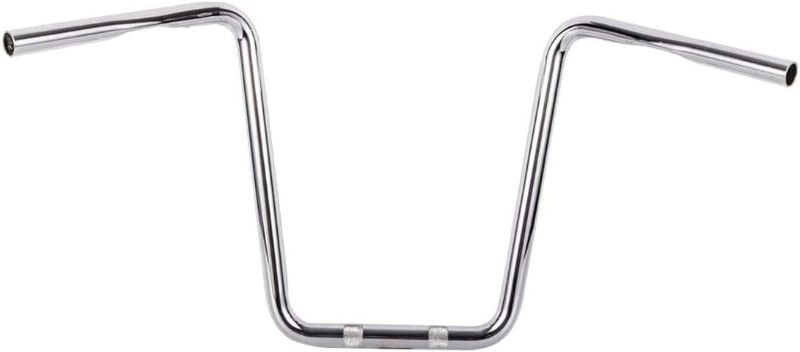 Photo 1 of 10'' Rise Drag Ape Hanger 1'' HandleBar Compatible With Harley Davidson Sportster XL 883 1200 Dyna Wide Glide Street Bob Low Rider Chrome