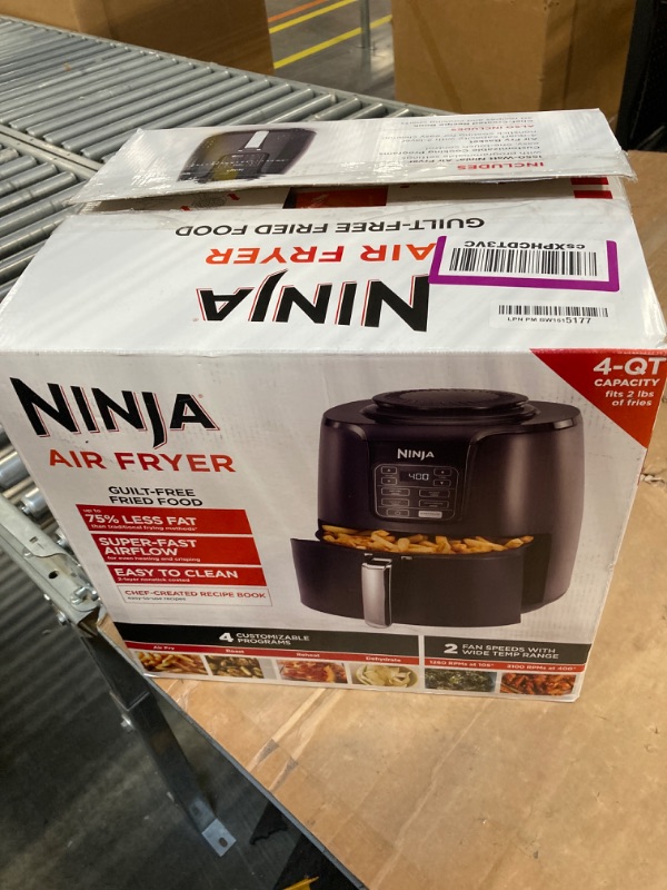 Photo 2 of ****USED***FOR PARTS ONLY***SOLD AS IS NO RETURNS*** Ninja AF101 Air Fryer that Crisps, Roasts, Reheats, & Dehydrates, for Quick, Easy Meals, 4 Quart Capacity, & High Gloss Finish, Grey 4 QT Grey