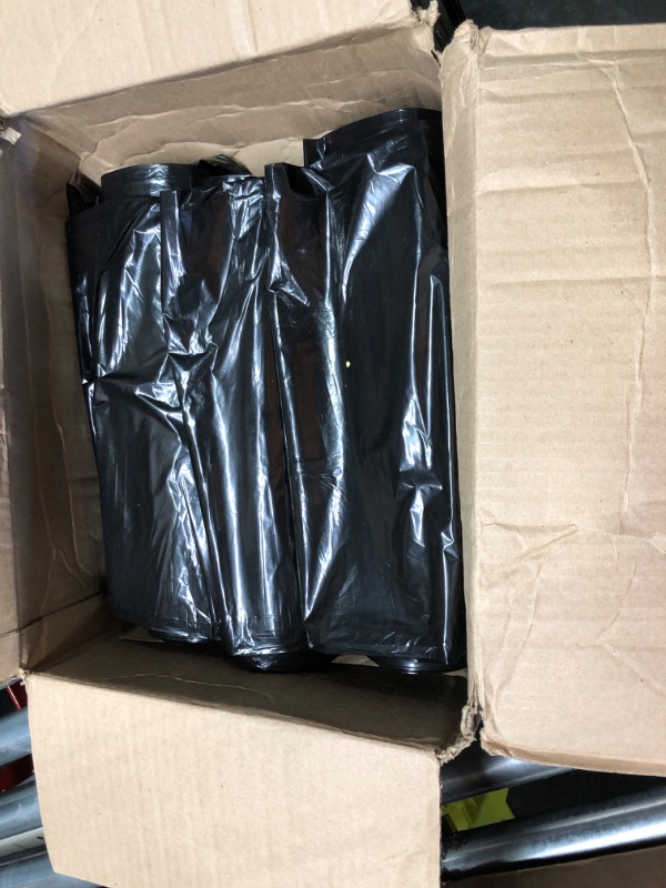 Photo 2 of 64-65 Gallon Black Trash Bags, (120 Bags Value pack) Large Black Trash Bags, Heavy Duty Garbage Bags, Large Garbage Bags and Trash Can Liners, 120 Black Garbage Bags on Roll