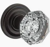 Photo 1 of  Crystal Passage Door Knob with Round Rose ** pack of 6** 