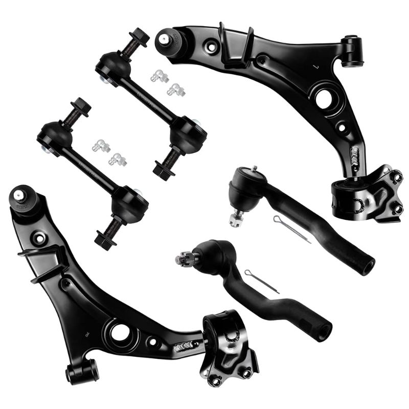 Photo 1 of ****USED*** 6pc Set Front Suspension Kit Lower Control Arm And Ball Joint Outer Tie Rod End Sway Bar End Link Replacement For Ford Edge,For Lincoln MKX