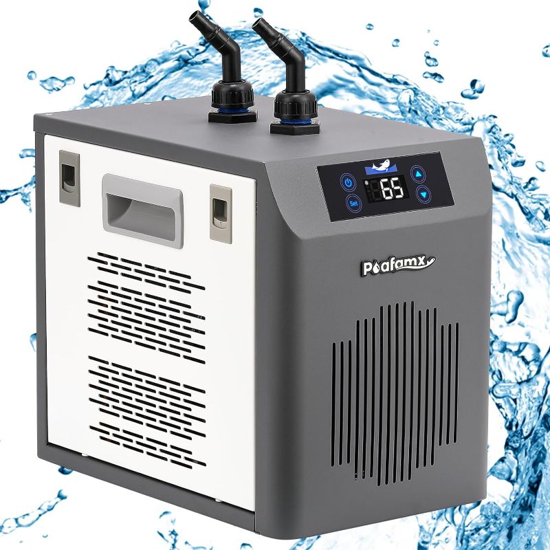 Photo 1 of [New Upgrade] Poafamx Aquarium Chiller, 42gal 1/10 HP Water Chiller for Fish Tank Quiet Refrigeration Compressor Aquarium Cooler with Touch Screen...