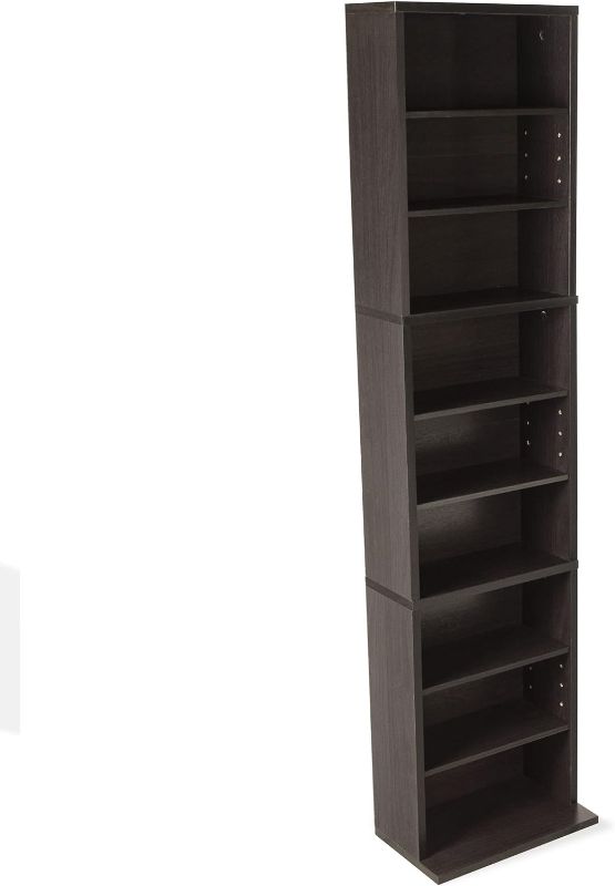 Photo 1 of ** use for parts**
Atlantic Summit Media Storage Cabinet – Protects & Organizes Prized Music, Movie, Video Games or Memorabilia Collections, PN 74735727 in Espresso
