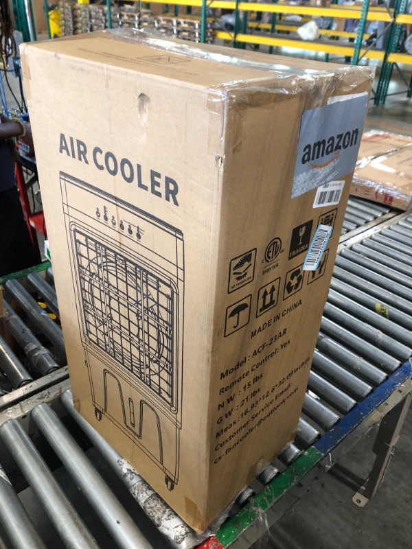 Photo 5 of ****USED*** Evaporative Air Cooler, 3500CFM 3-in-1 Swamp Cooler with 7.5Gal Water Tank, 120° Oscillation, 3 Speeds 3 Modes, 4 Ice Packs, 12H Timer, Remote, Portable Air Conditioner for Room, Home & Office
