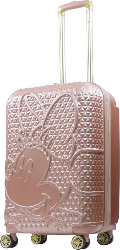 Photo 1 of * same brand and character, different design**
FUL Disney Minnie Mouse 25 Inch Rolling Luggage, Textured Hardshell Suitcase with Wheels, Rose Gold
