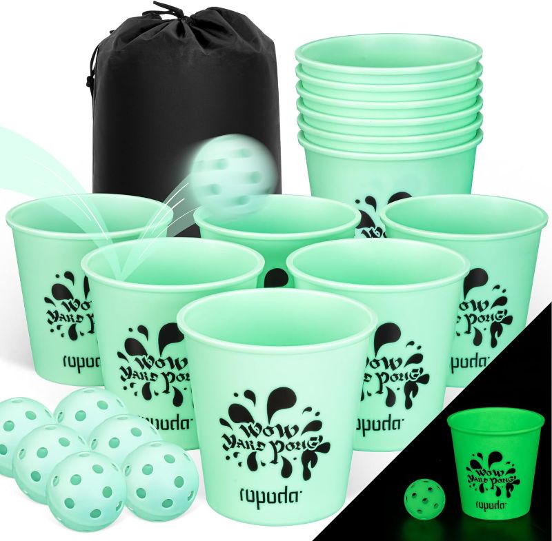 Photo 1 of ** same color, difrent brand*
Giant Yard Pong Game for Outdoor Lawn, Beach, Camping, Tailgating or Backyard - Durable Giant Cups with Indoor/Outdoor Ball and Pump Included, 6 Years and Older