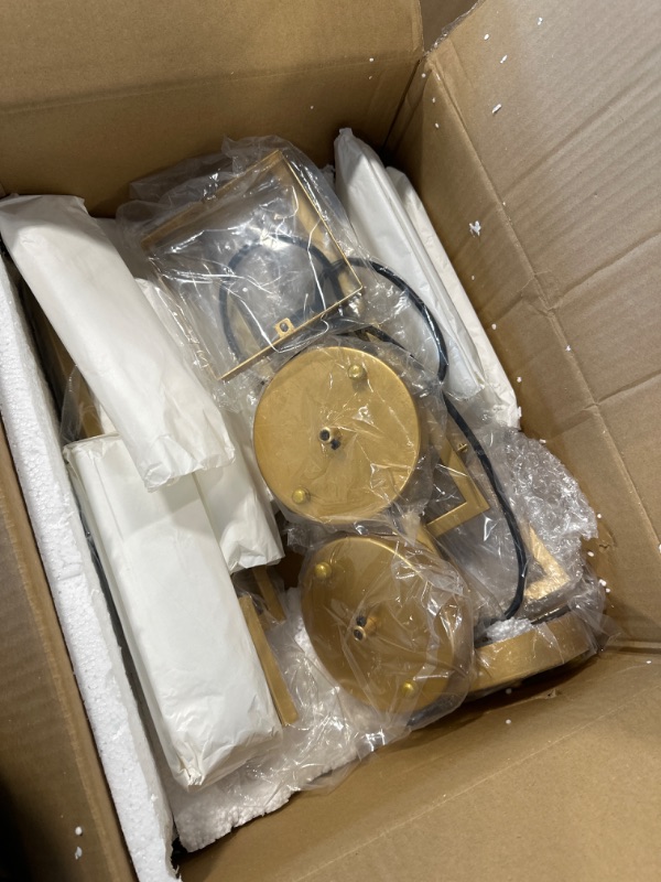 Photo 1 of Modern Gold Pendant Light Fixtures for Kitchen Island and Dining Room, Industrial Small Hanging Crystal Chandelier Light Fixture for Bedroom Entryway Living Room Foyer Hallway 3-Pack Gold 3-Pack