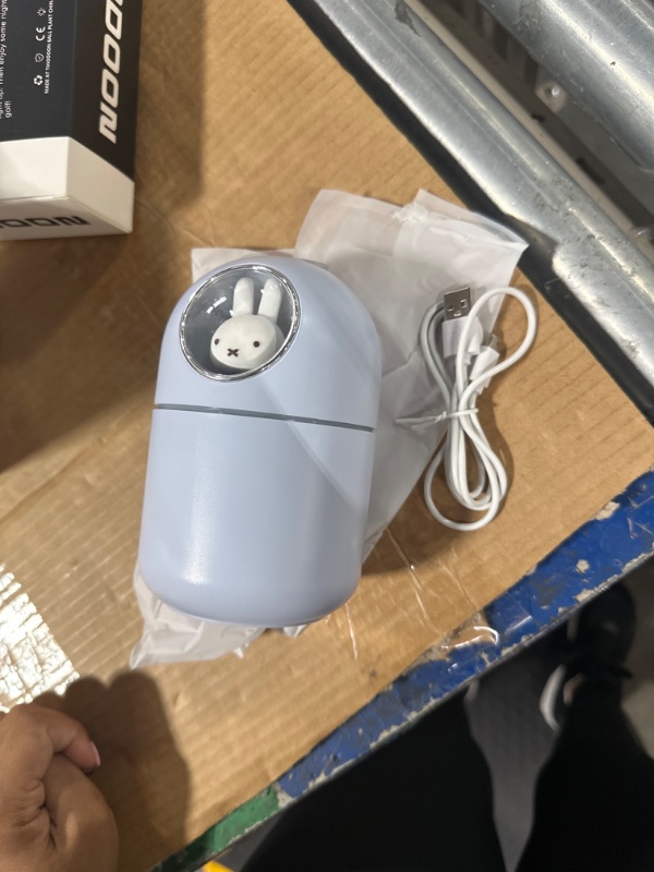 Photo 3 of ****USED** Miffy 320ML Miffy Cool Mist Humidifier - Mini Cute Mist Humidifiers for Bedroom, Ultrasonic Quiet Humidifier with Night Light, Single Spray Humidifier for Girl Gifts (Blue)