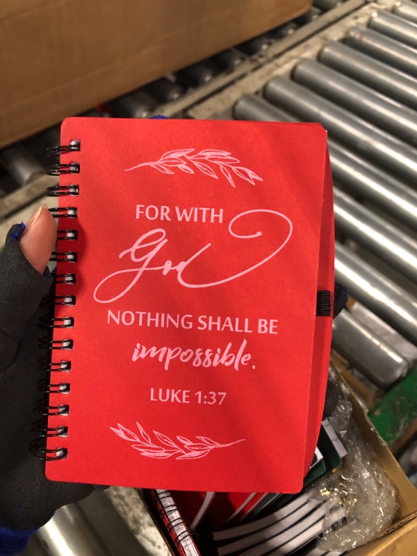 Photo 6 of ****USED***60 Pcs/30 Set Christian Gifts Bulk Include Spiral Notebook and Bible Ballpoint Pen Prayer Journal Religious Party Favor God Scripture Notepad for Women Sunday School Church Visitor (Multicolor)
