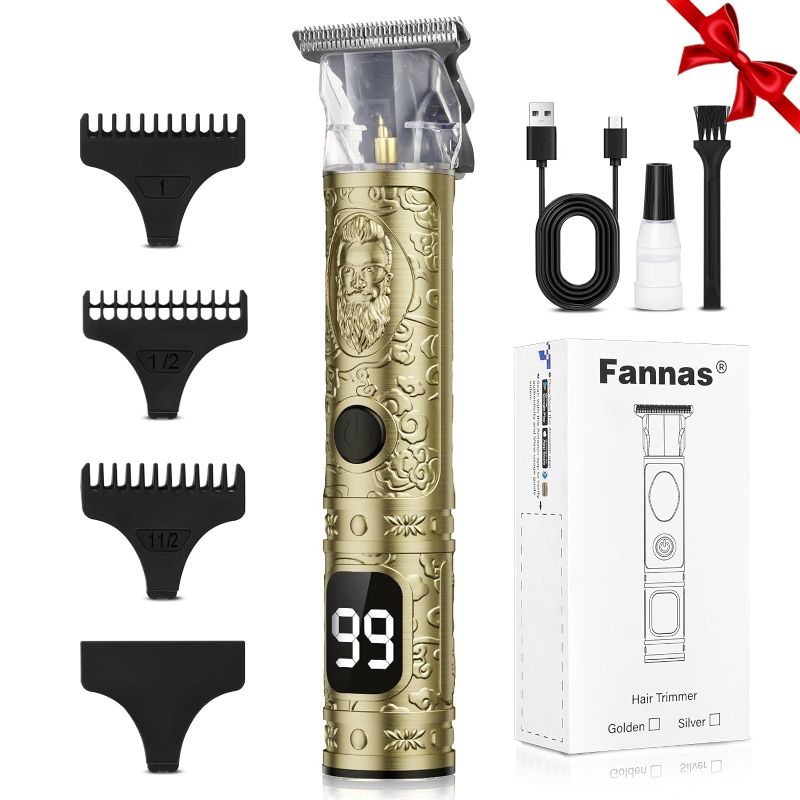 Photo 1 of ** functional, top is broken**
Hair Clippers for Men,Cordless Zero Gapped T-Blade Hair Trimmer for Men, Three Speed Variable with LCD Display Beard Trimmer,Liners Edgers Hair Clippers for Men,Woman (Gold)