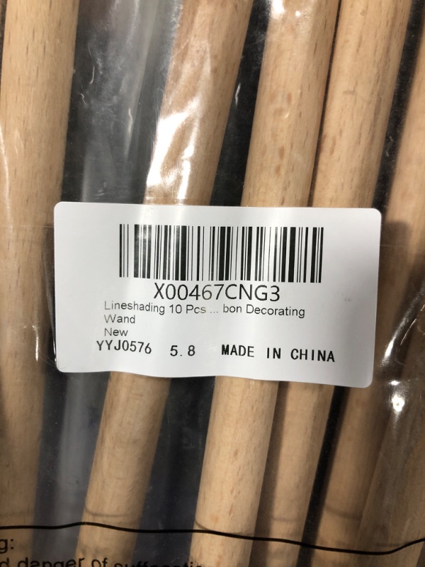 Photo 2 of 10 Pcs 1/2 x 13 Inch Wooden Dowel Rods Round Unfinished Natural Wood Stick Wood Dowels for Crafting Arts Macrame and DIY Projects Wedding Ribbon Decorating Wand