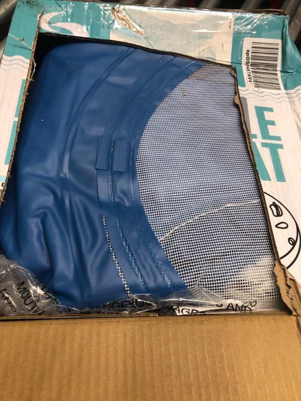 Photo 1 of Heavy Duty River Tube, Inflatable Floating Tube with Backrests, Cupholders & Handles - Extra Large, Deluxe Pool Tube for Summer Relaxation Mint Blue Double 1 pack