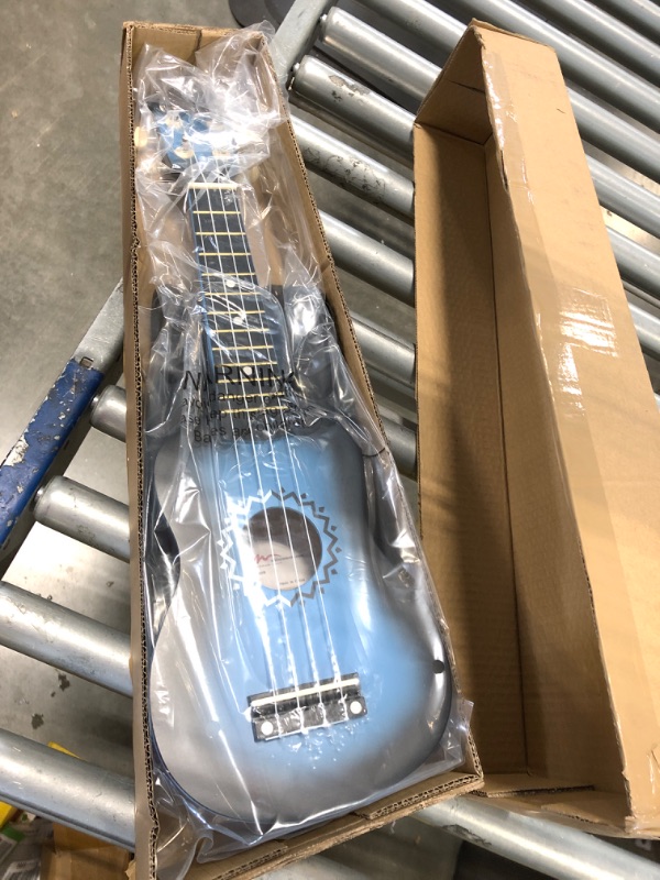 Photo 1 of ADM Soprano Ukulele for Beginners 21 Inch Hawaiian Wood Ukelele Kit for Kids Adult Student Starter Professional Ukalelee Pack Bundle with Free Lesson Gig Bag Strap Nylon String Tuner Pick,Bluebrust