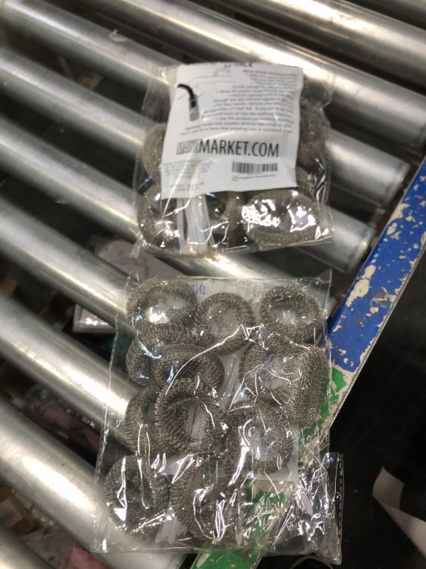 Photo 1 of 12 Pack of Washing Machine Lint Traps. Comes with 12 Ties. Attach to Your Washer Sink Hose and Allow the Metal Mesh Trap to Filter the Laundry Water. Stainless Steel and Rust Proof. 2 Pack