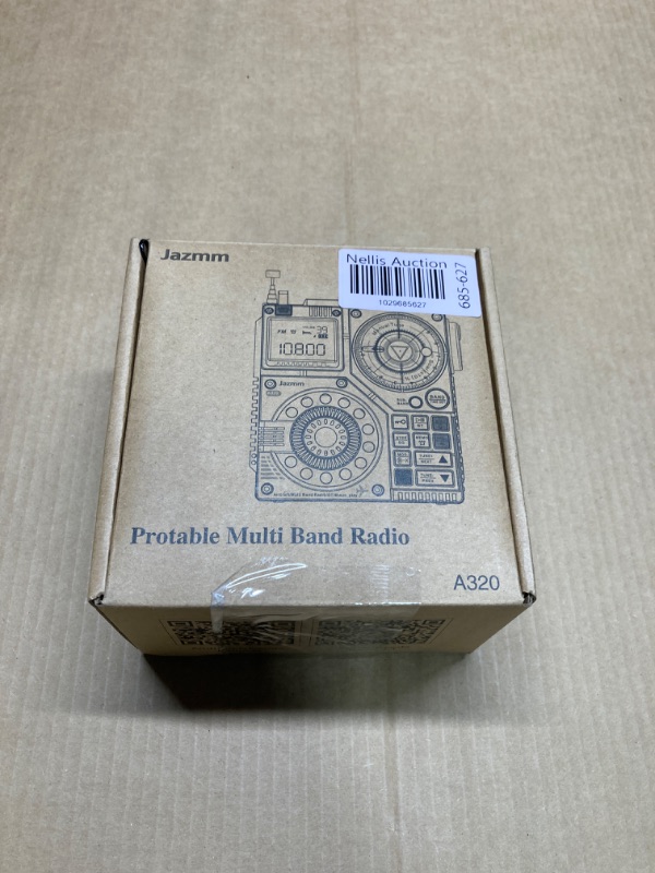 Photo 1 of Jazmm Portable Shortwave Radio with 5W Bass Sound, AIR/AM/FM/VHF/SW/WB Worldband Radio with Bluetooth and APP Control, 2000mAh Rechargeable Radio with 9.85 Ft Wire Antenna,Flashlight,Recording