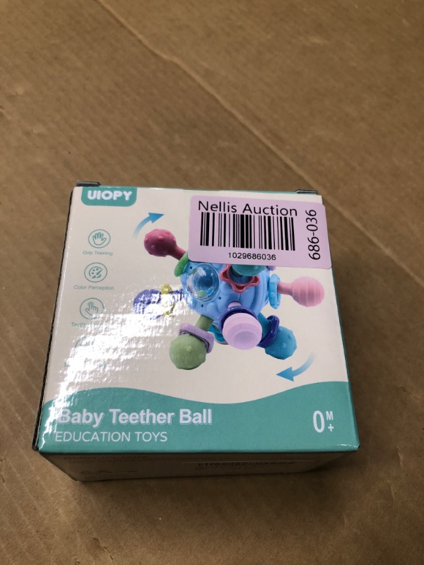 Photo 2 of "NEW FACTORY SEALED" Baby Teething Toys Infant Rattle: Baby Teether for Boys 0-6 Months - Chew Toys for Nerborn Blue