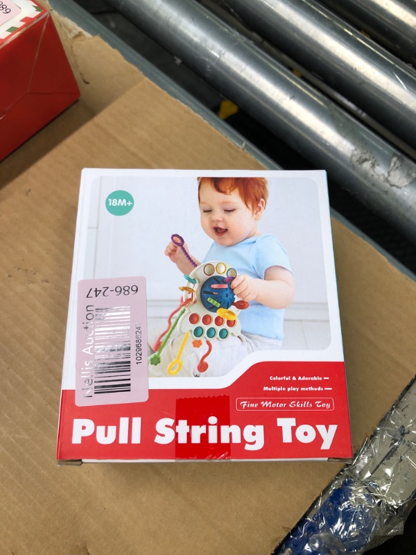 Photo 2 of " NEW FACTORY SEALED" Montessori Toys for 6-12-18 Months, Baby Sensory Toys for Boys and Girls, Montessori Pull String Airplane Travel Toys for Baby, Learning & Educational Toy Birthday Gifts for Infant Boys Girl Ivory Medium