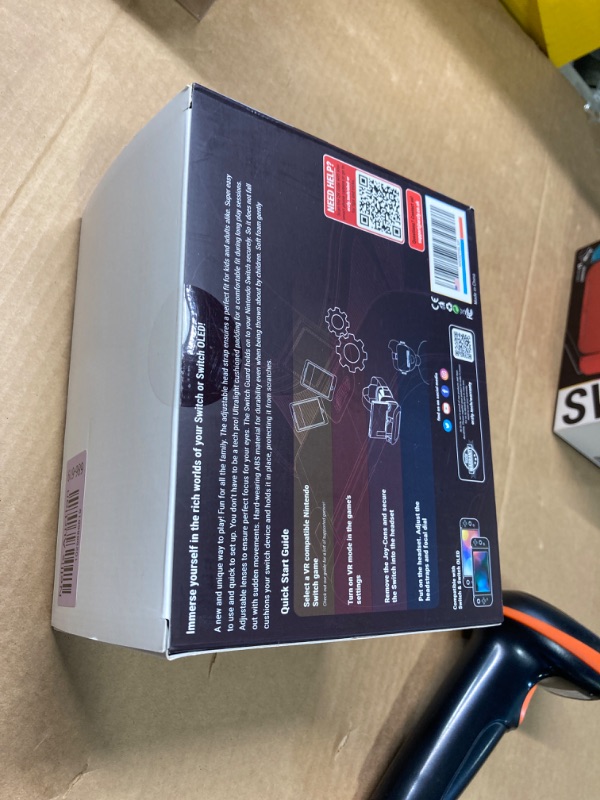 Photo 3 of " NEW FACTORY SEALED" Orzly VR Headset Designed for Nintendo Switch & Switch OLED Console with Adjustable Lens for a Virtual Reality Gaming Experience and for Labo VR - Colour Pop - Gift Boxed Edition Tanami