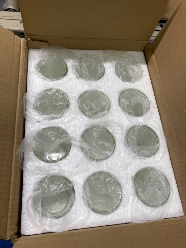 Photo 3 of 24 Pcs Votive Candle Holders for Table, Rhomboid Pattern Tealight Candle Holders, Clear Glass Votive Holders for Wedding Decor, Table Centerpiece, Home Decor Rhomboid 24