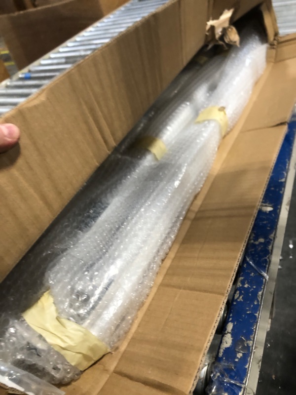 Photo 1 of Adjustable Handrail 3 Step, Handrails for Outdoor Steps, Wrought Iron Handrail Fits 1 to 3 Steps, Stair Rails with Installation Kits for Outdoor Steps 3 Feet White