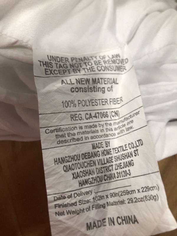 Photo 1 of Comforter – All Season Comforter King Size – White Comforter King