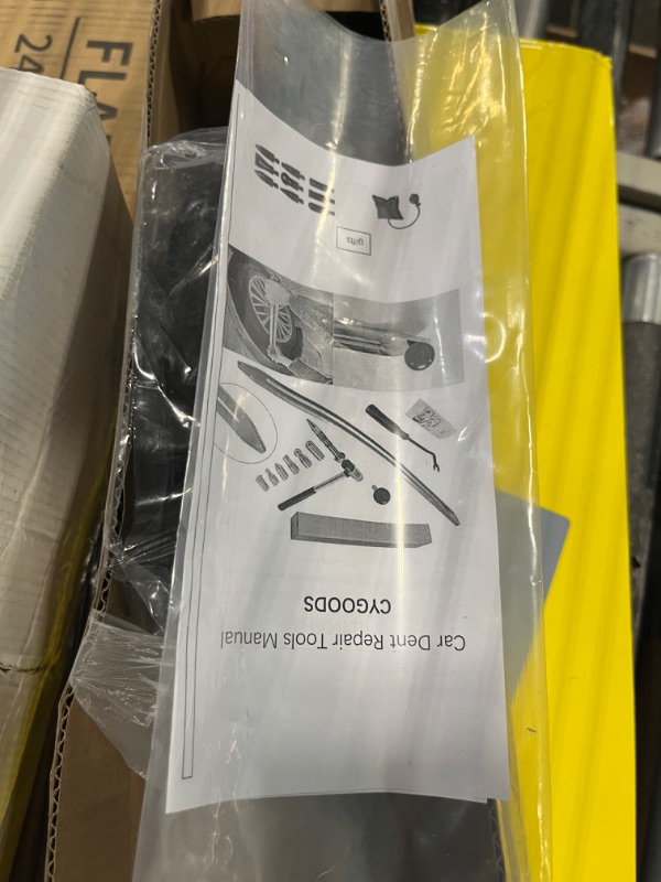 Photo 1 of CYGOODS Car Auto Car Dent Removal Fender Damage Repair Puller Lifter Arc Crowbar Tools Hook Rods kit