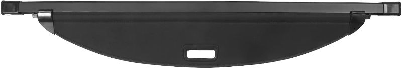 Photo 1 of FREEMOTOR802® Retractable Rear Cargo Cover Trunk Cargo Shield, Compatible with 2015-2018 Hyundai Santa Fe Sport Models & 2015-2018 Hyundai Santa Fe Sport, Black Vinyl + Aluminum Rod