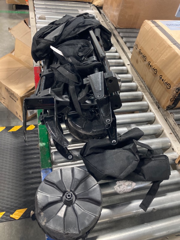 Photo 1 of **missing one wheel**
PORTAL Collapsible Double Decker Wagon, Folding Wagon Cart with Tailgate, Beach Wagon with Big Wheels, 450LB Heavy Duty Foldable Wagon 14 FT³ Large Capacity for Camping, Sports, Garden, Shopping
